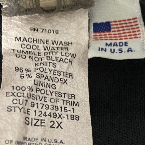 Lucie Lu Blue Black Sweetheart V-Neck Preppy Feminine Midi Dress Plus Size 2X - Picture 6 of 6